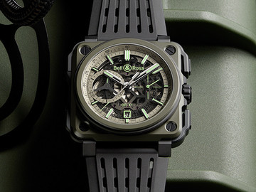 限量版柏莱士镂空计时军用手表设计欣赏