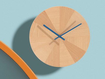 木质极简年轮时钟产品设计欣赏