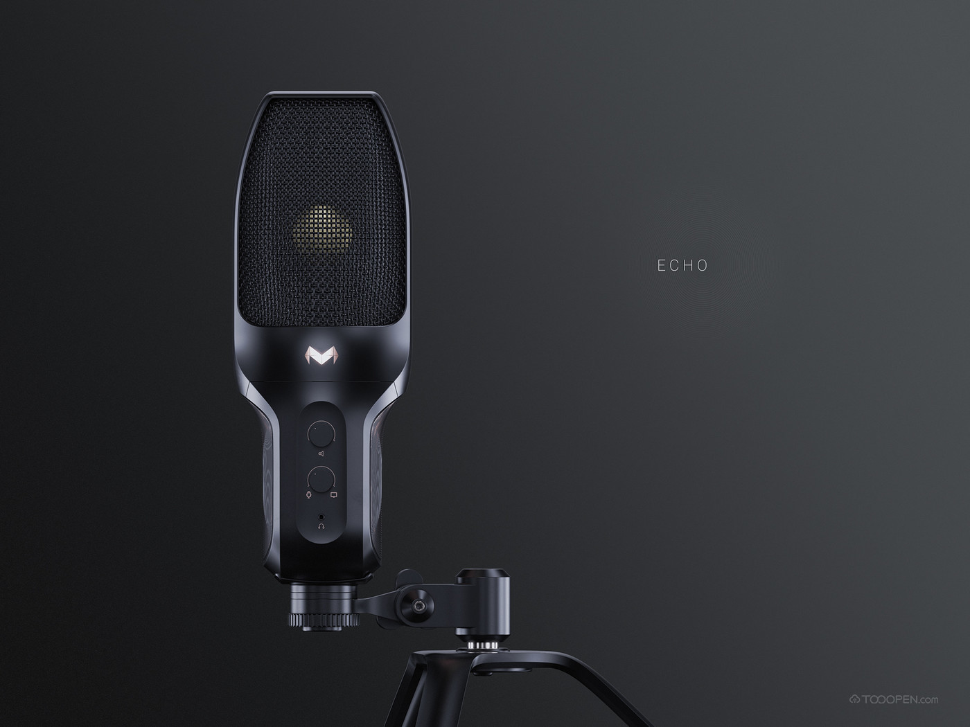 高清Echo回声概念麦克风产品设计图片-01