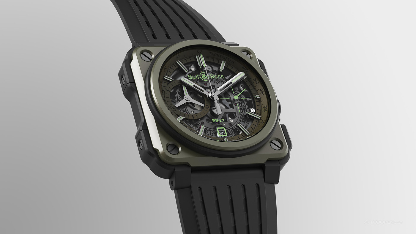 限量版柏莱士镂空计时军用手表设计欣赏-02