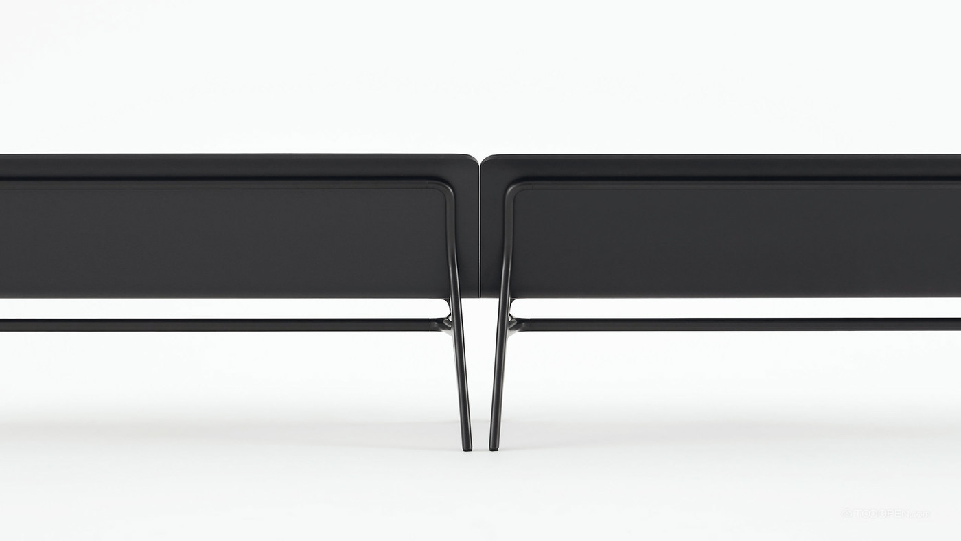 极简倒置Y型框架长椅家具设计欣赏-04