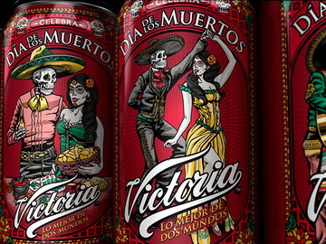 墨西哥亡灵节啤酒食品包装设计作品欣赏