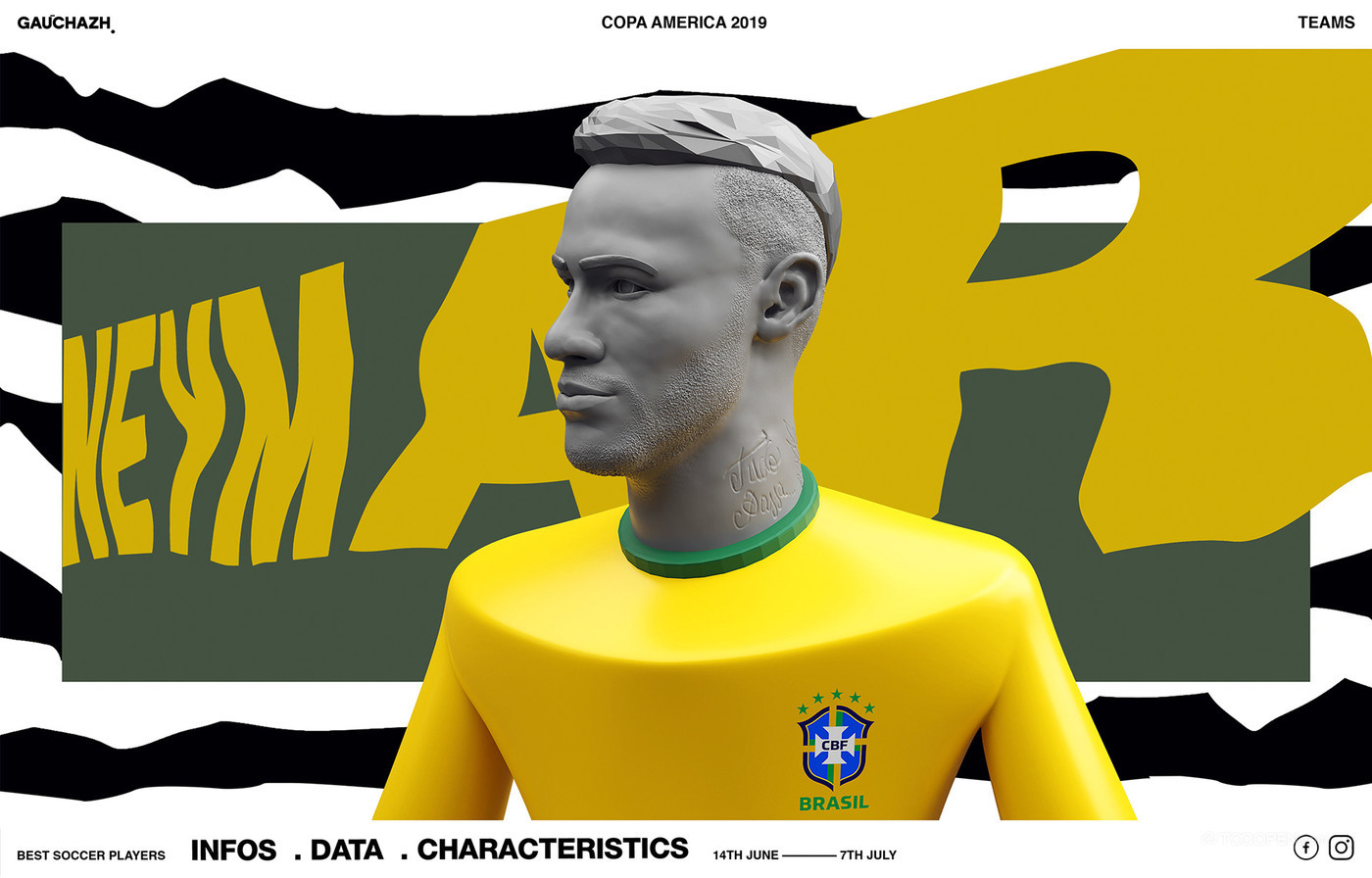 国外足球明星3D模型作品图片-02