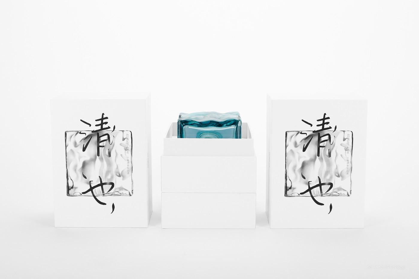 日式冰块造型清酒包装设计作品欣赏图片-10