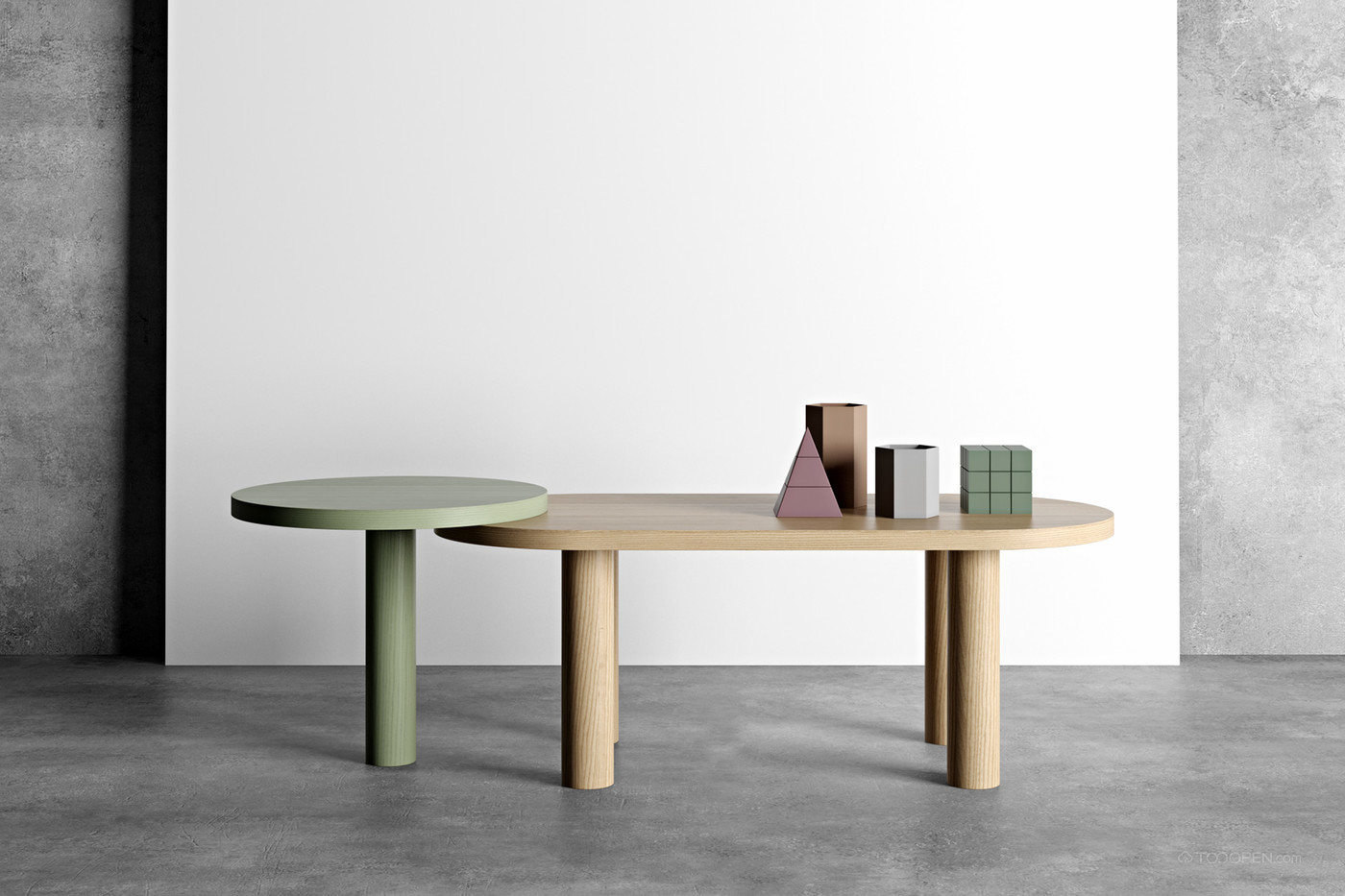 充满设计感的大象茶几小桌子家具设计图-01