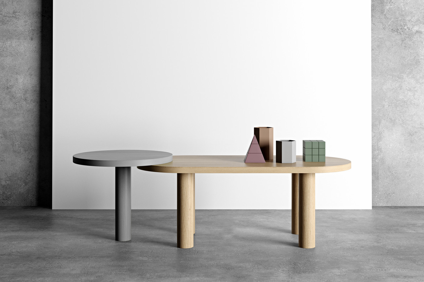 充满设计感的大象茶几小桌子家具设计图-02