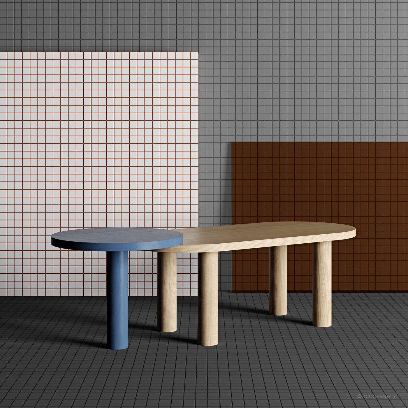 充满设计感的大象茶几小桌子家具设计图-09
