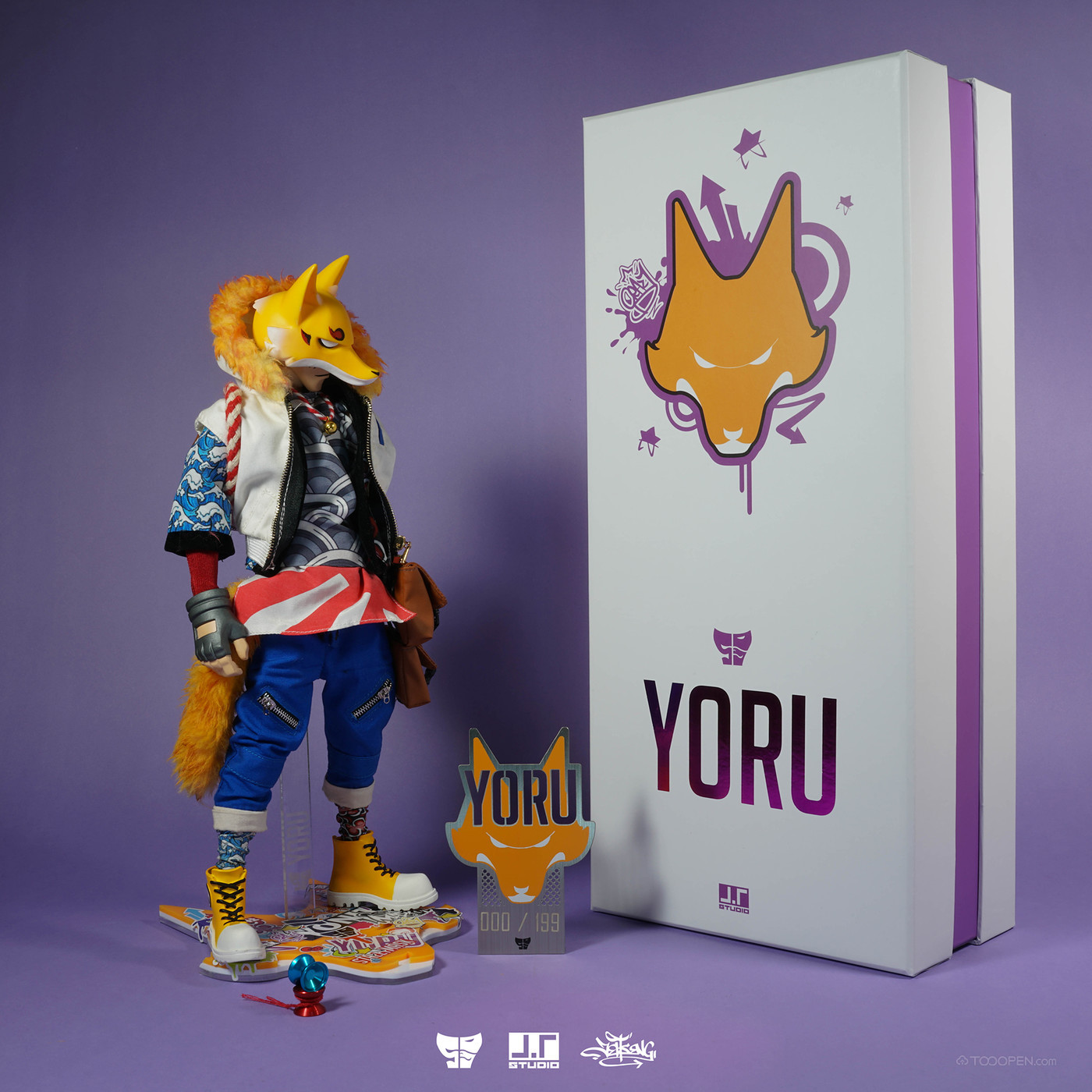 YORU珍藏版狐狸潮流手办玩具设计欣赏-01