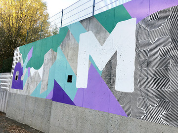 国外街头创意字母墙绘作品图片