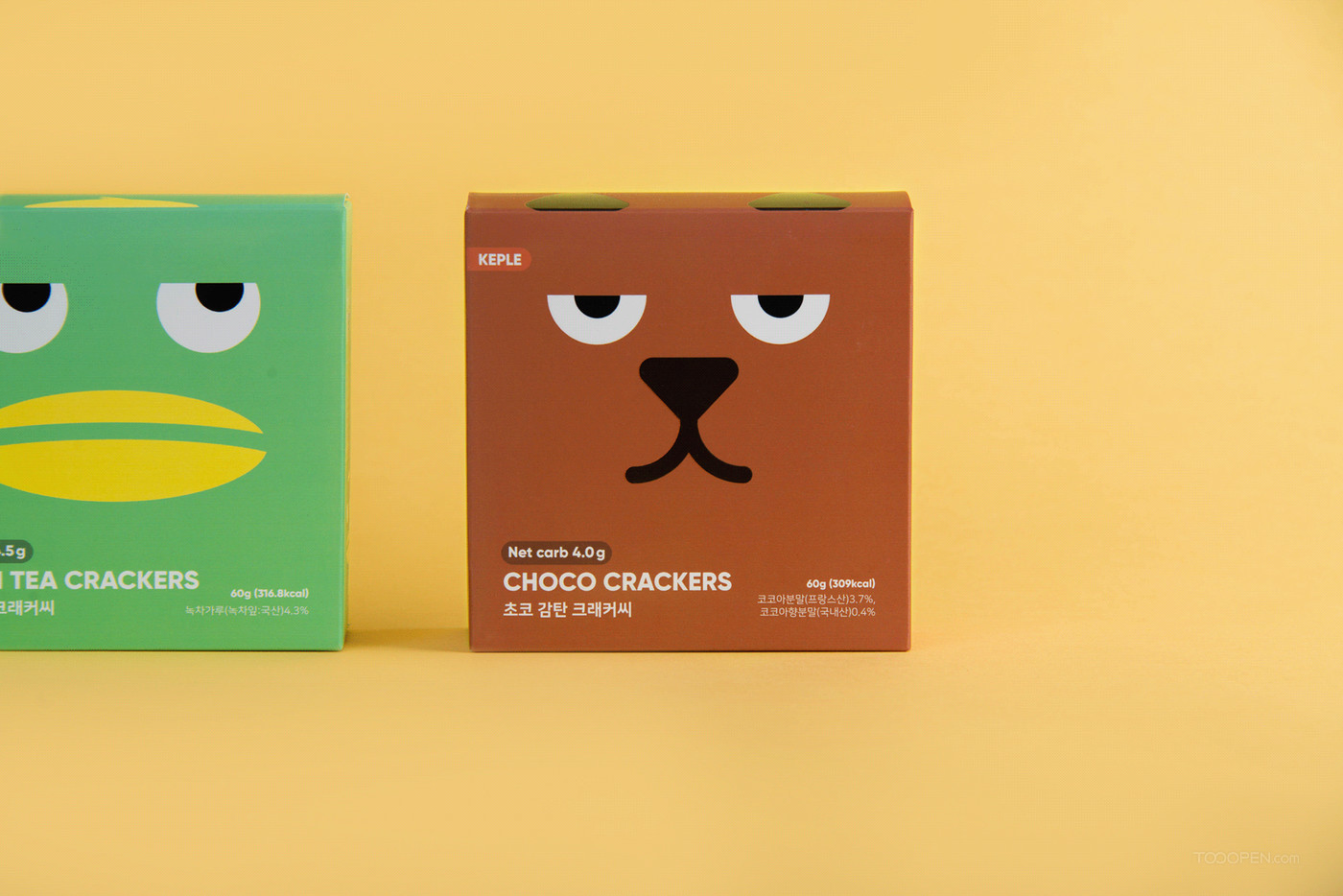 韩国可爱巧克力饼干食品包装设计图片-04
