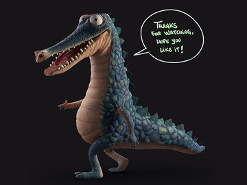 超清CG插画恐龙细节精致插画作品欣赏