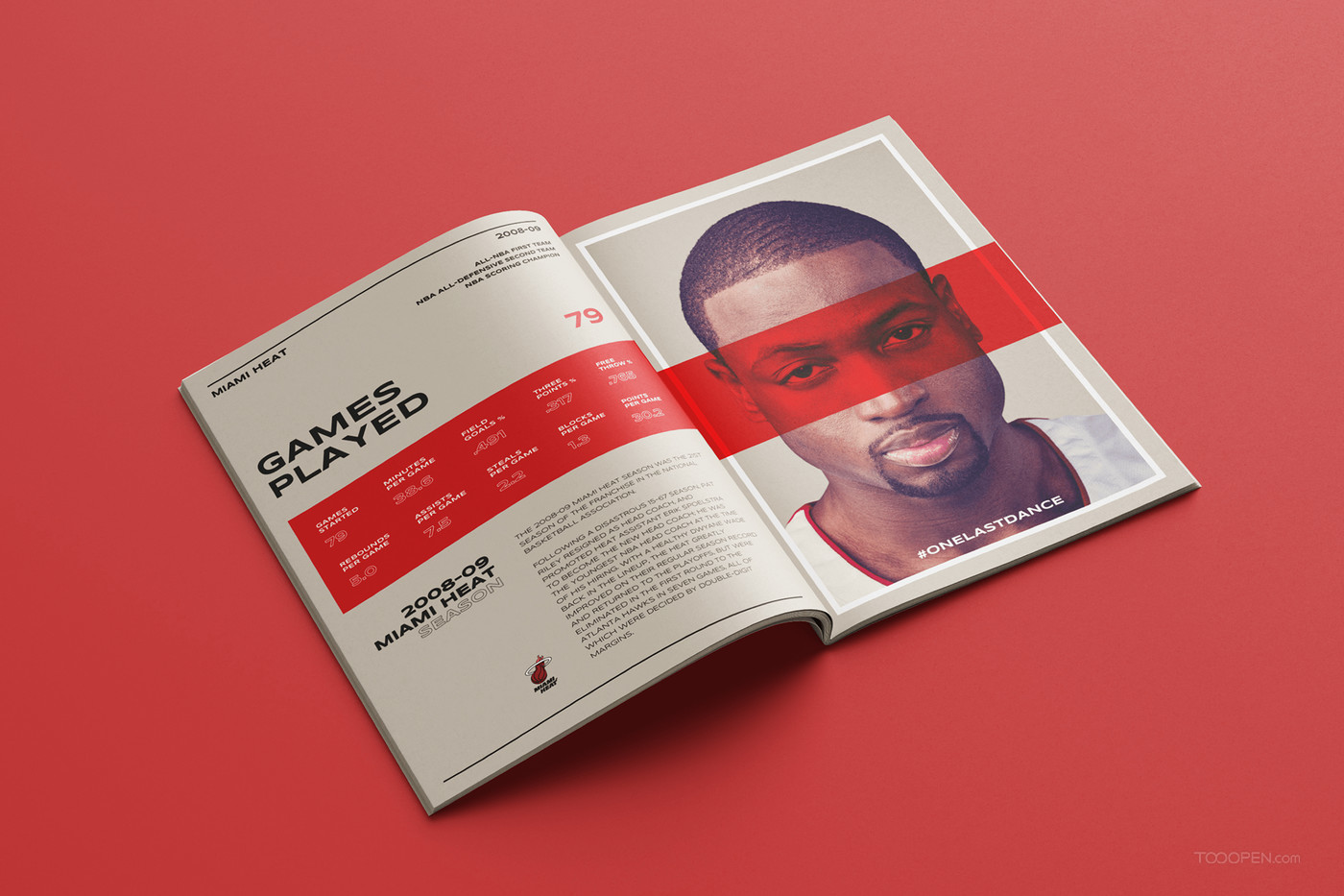 NBA球星韦德专刊杂志画册设计欣赏-09