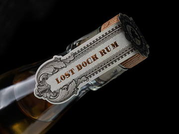 国外百年经典朗姆酒洋酒包装古典设计作品图片