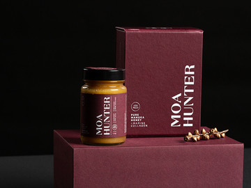 高端纯麦卢卡蜂蜜食品包装设计作品图片