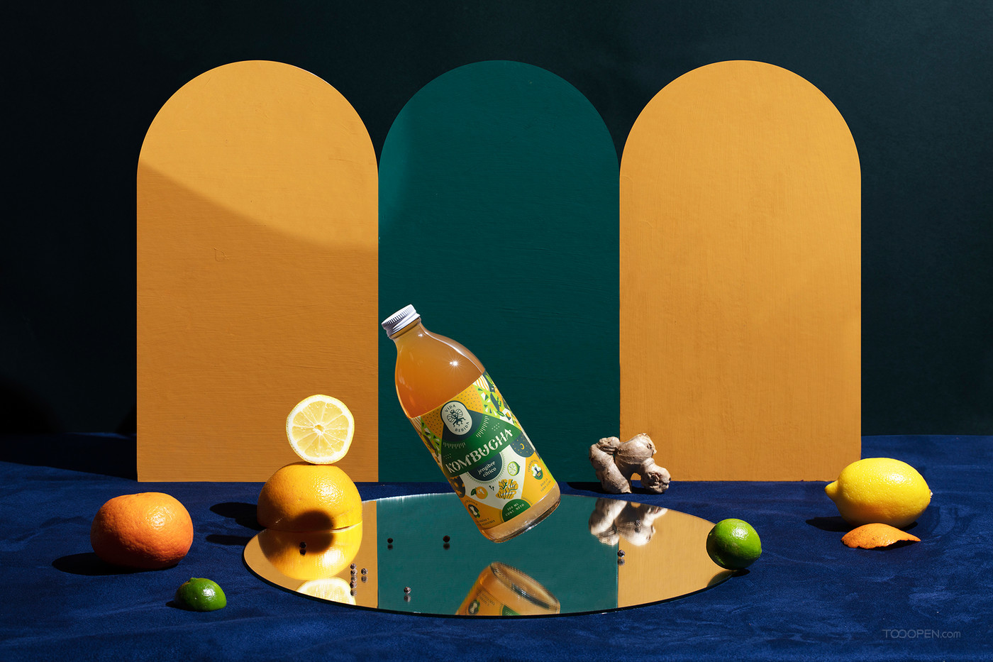 有机调和果汁饮品包装设计作品图片-01