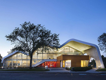 加拿大埃德蒙顿未来主义图书馆建筑设计作品