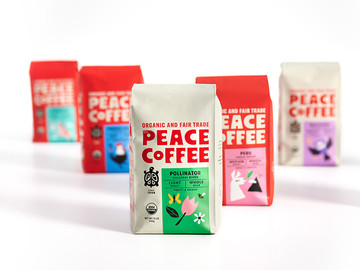 小清新小粒咖啡豆食品外包装设计图片