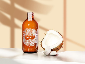 矿物椰子混合水健康饮品外包装设计作品欣赏