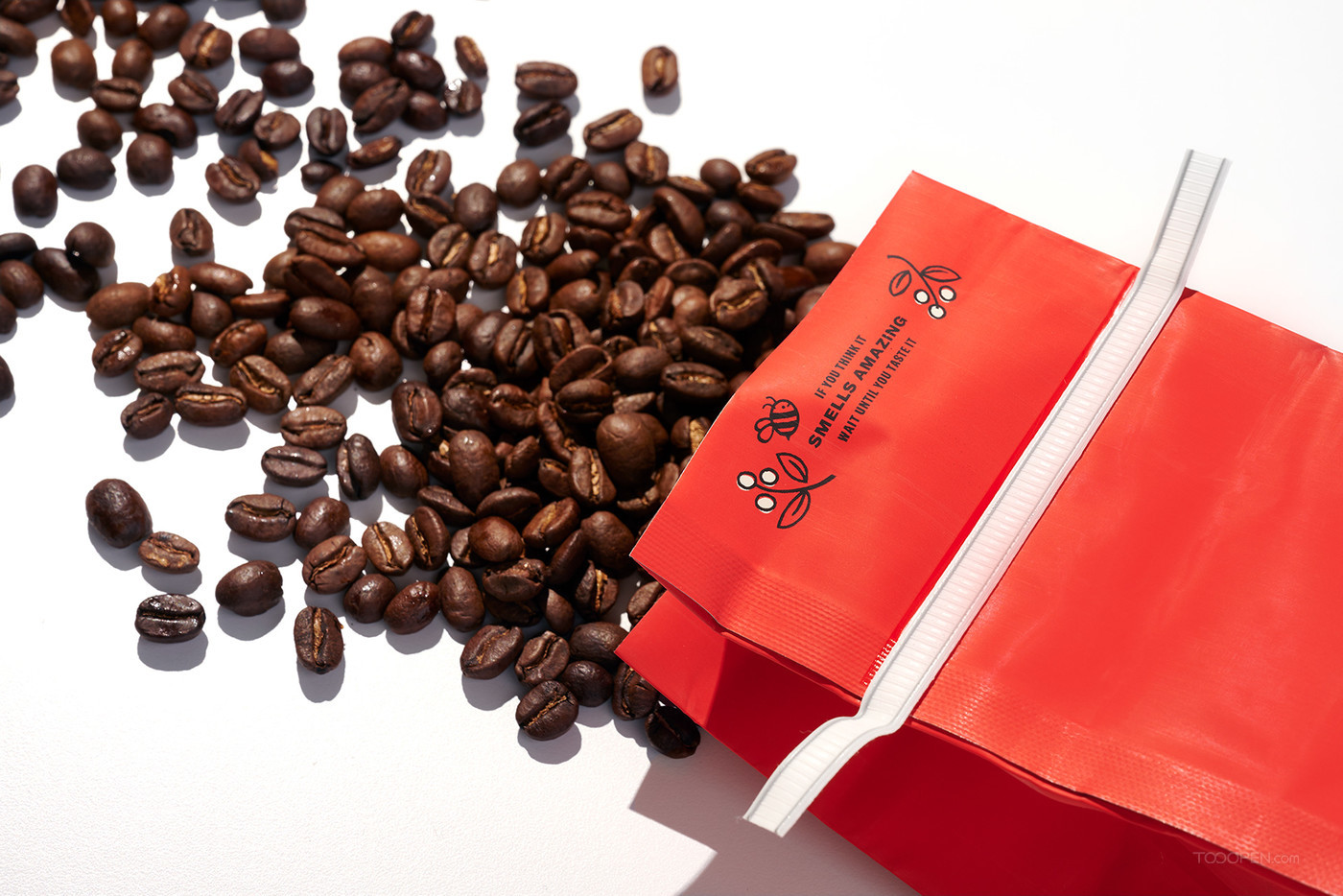 小清新小粒咖啡豆食品外包装设计图片-13