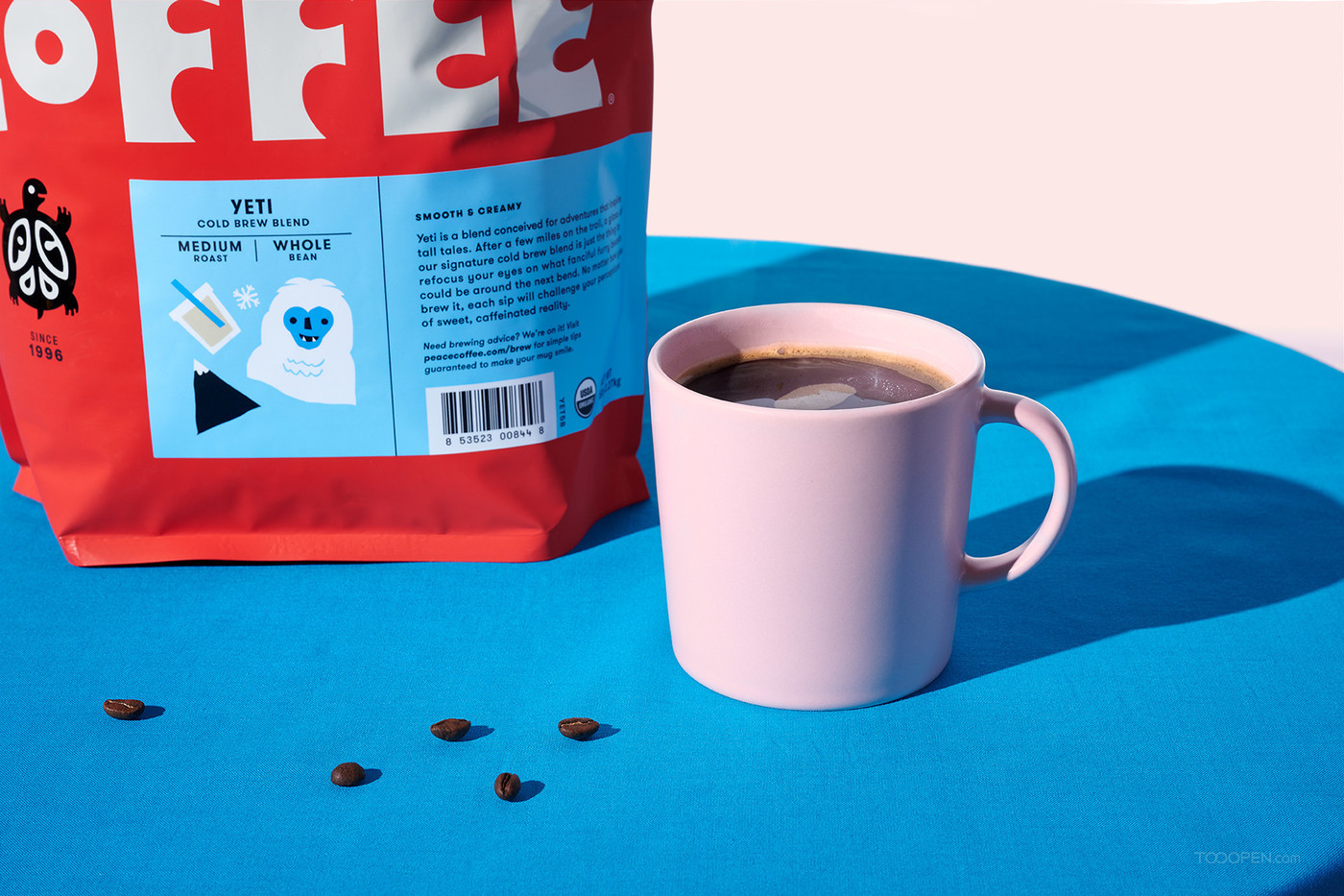 小清新小粒咖啡豆食品外包装设计图片-14