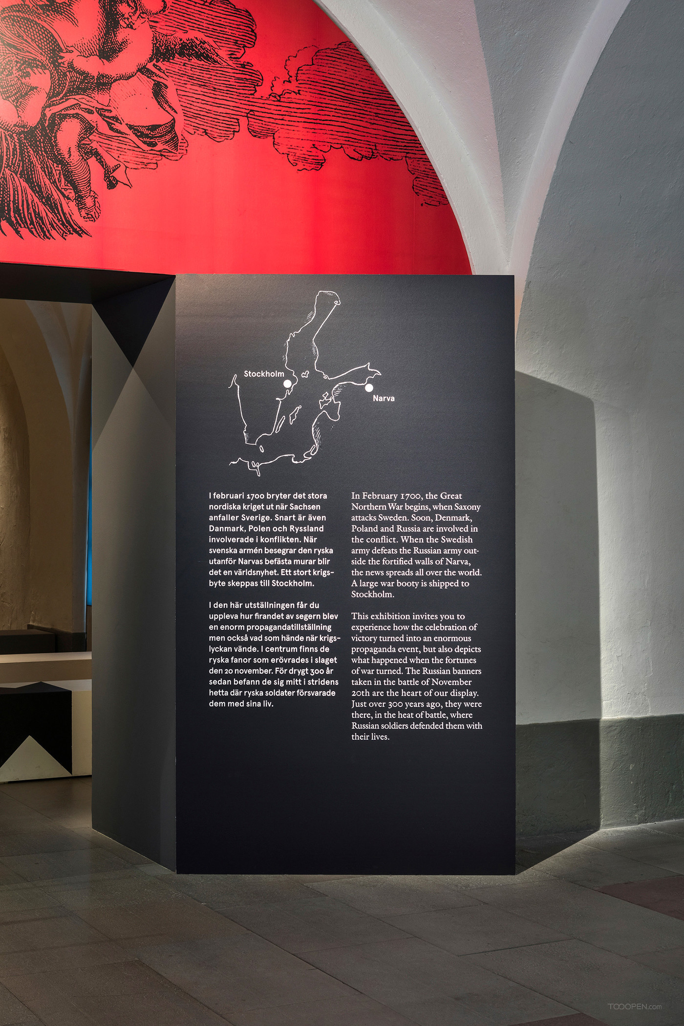 18世纪俄国与瑞典战争历史展览展示设计图片-02