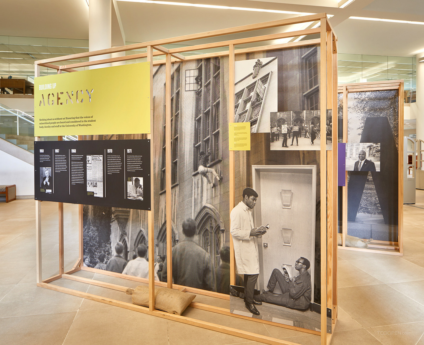 华盛顿大学少数民族事务与多样性办公室50周年展览展示设计作品-07