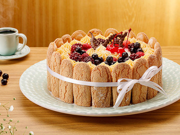 高清精致美味可口的蛋糕美食摄影图片 