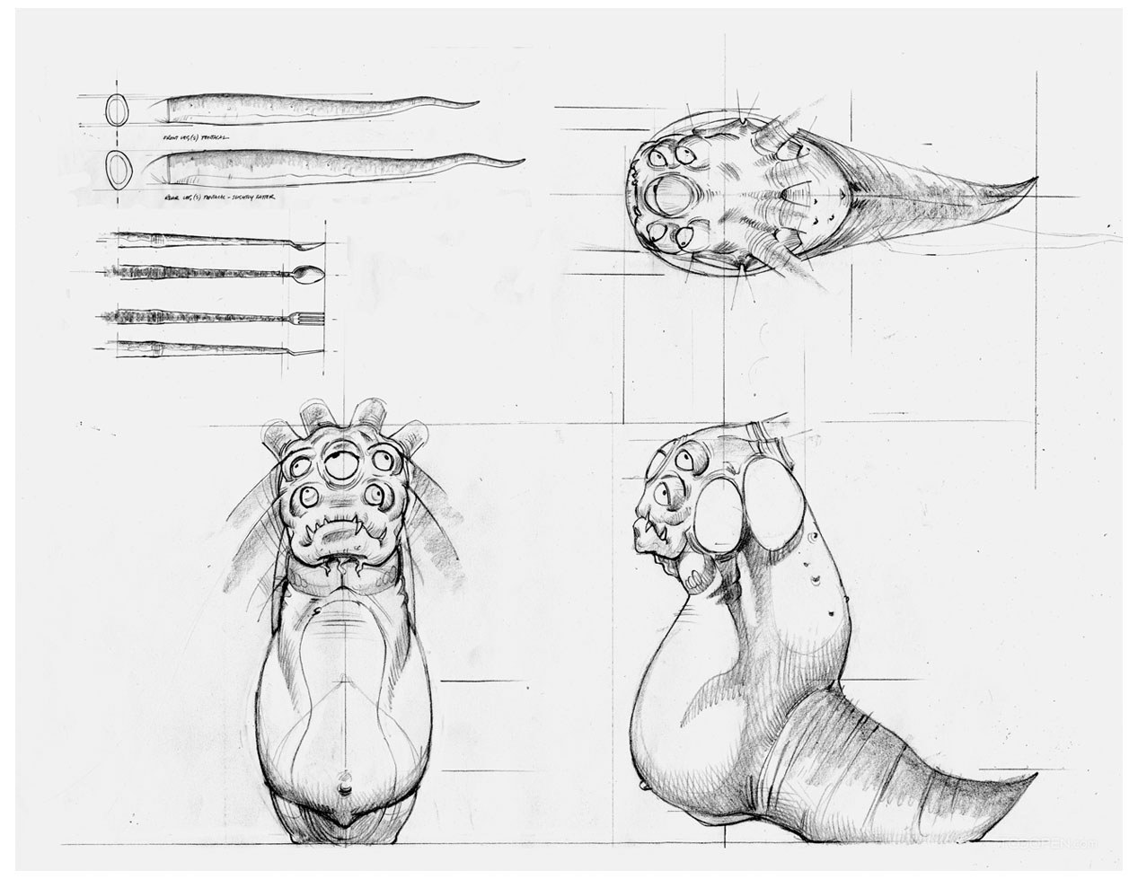 多眼多足的怪兽游戏原画作品欣赏-01