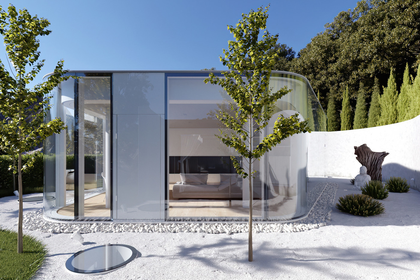 透明玻璃住宅建筑设计作品欣赏-03