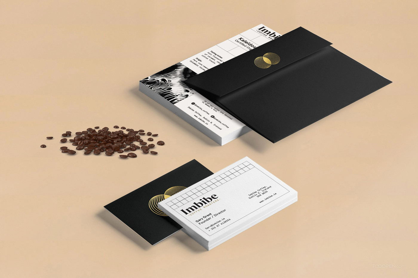 有机认证咖啡豆食品包装唯美包装设计图片-07