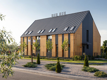 乌克兰三角形屋顶住宅建筑设计作品