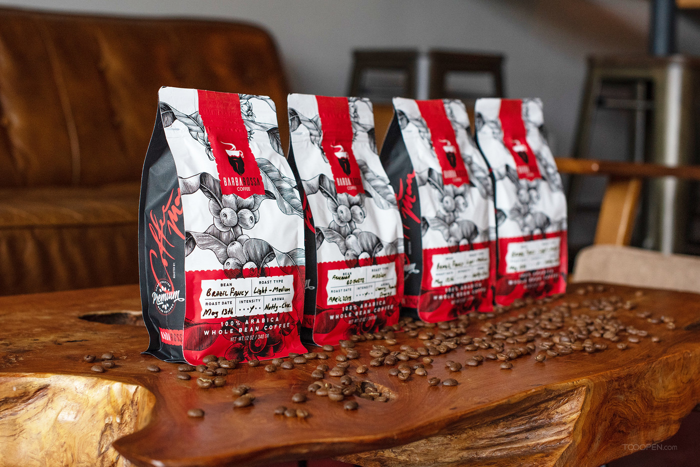 百分百阿拉比卡咖啡豆产品包装设计图片欣赏-04