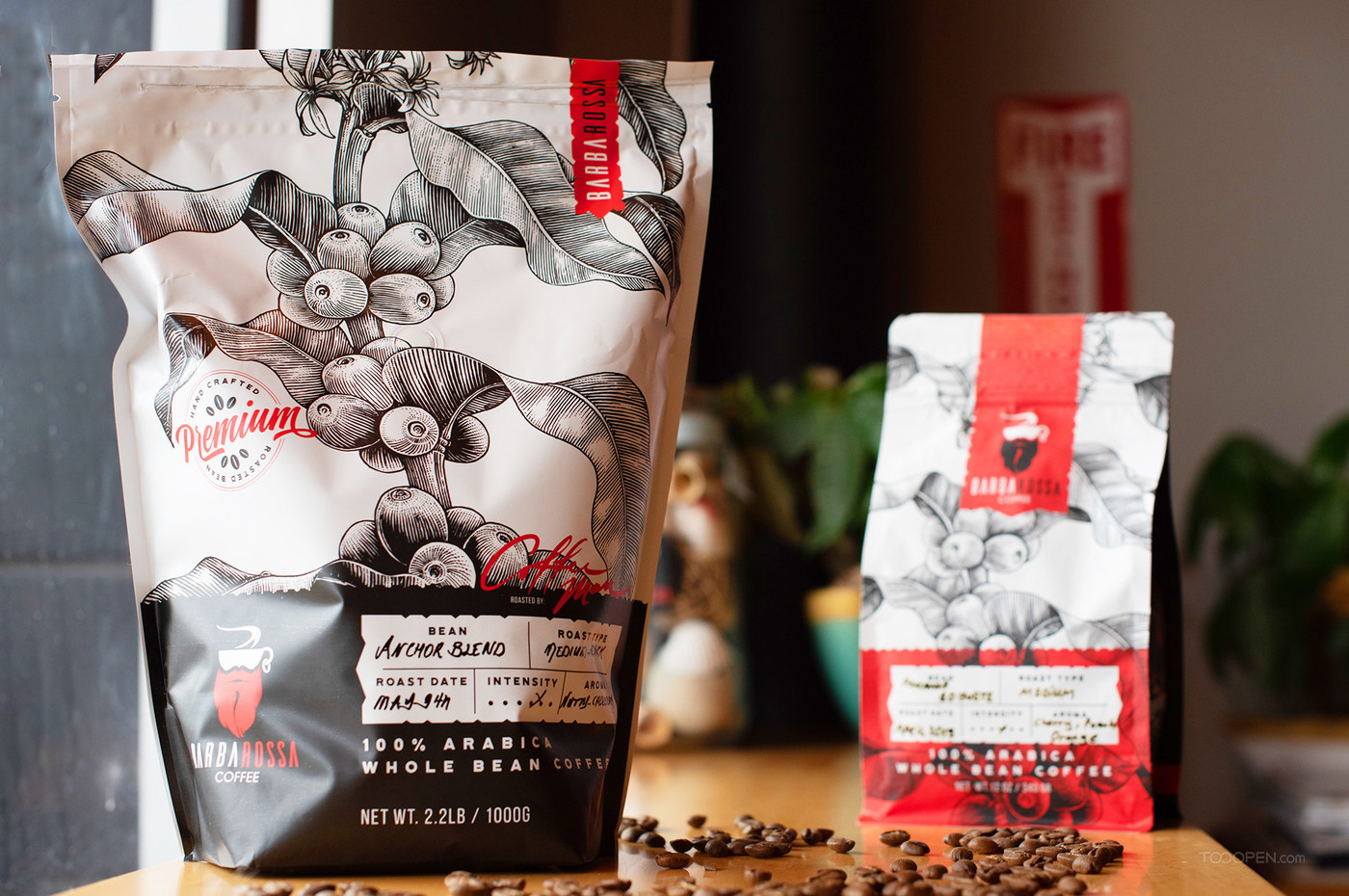 百分百阿拉比卡咖啡豆产品包装设计图片欣赏-07