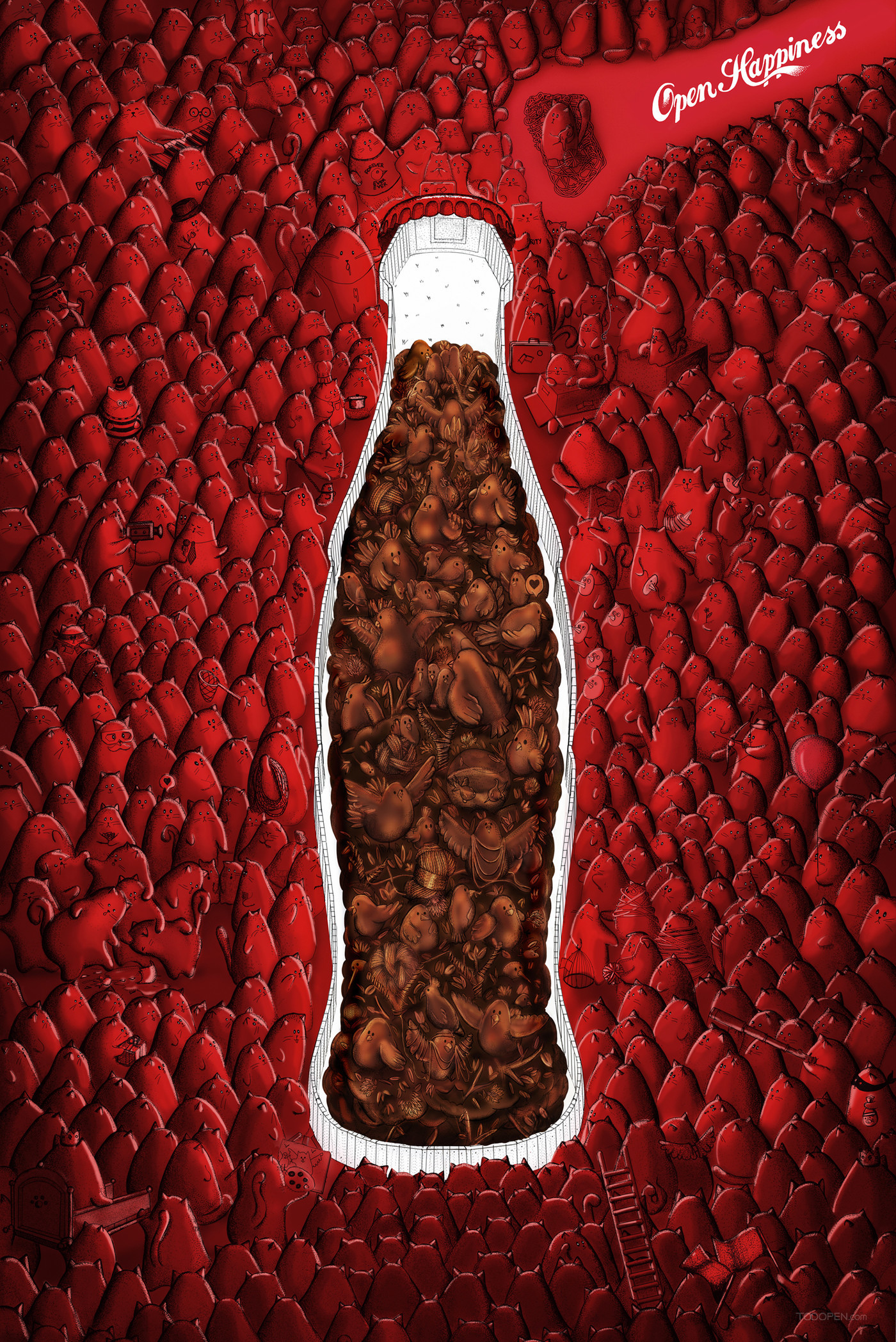 可口可乐碳酸饮料平面广告海报设计欣赏-02
