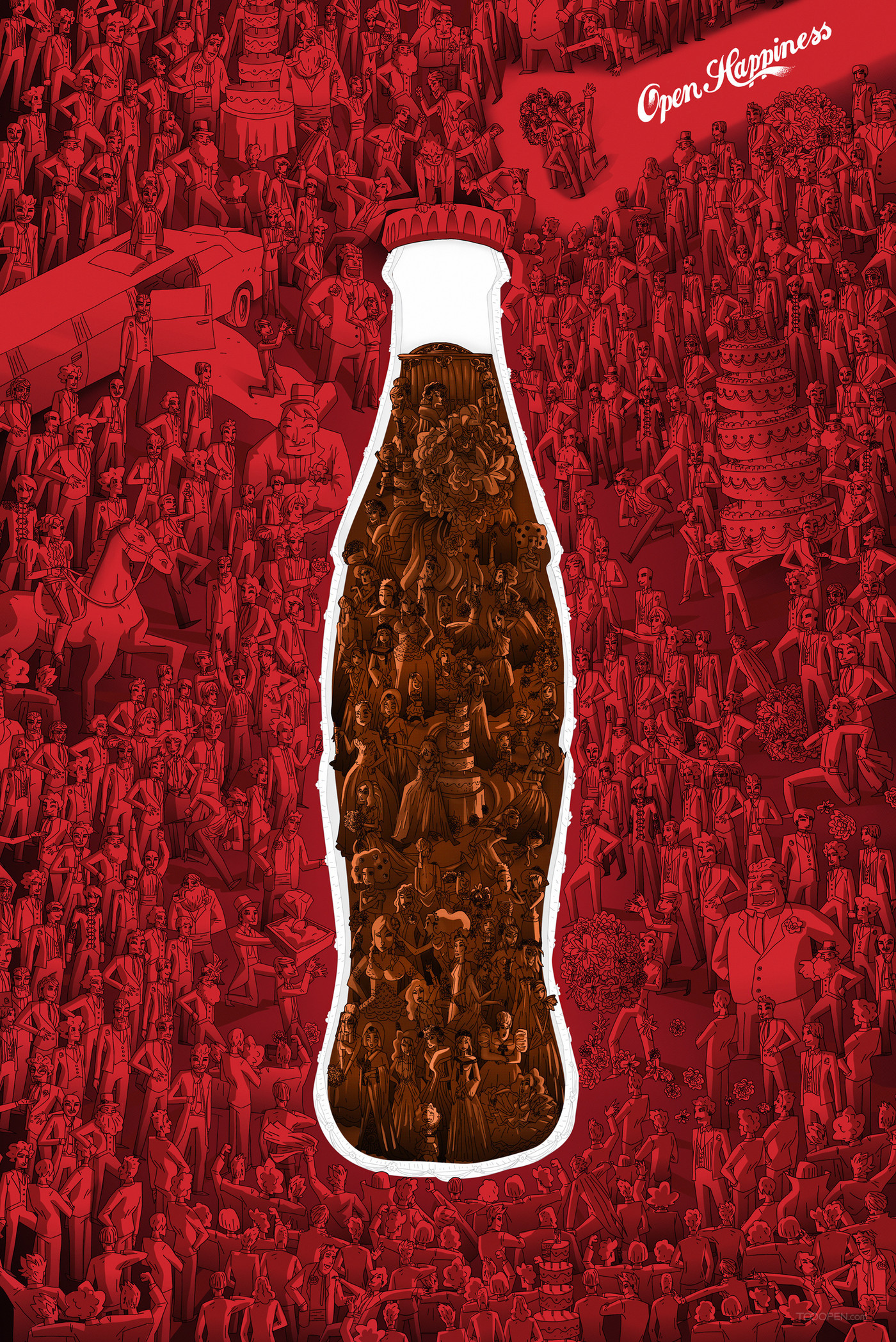 可口可乐碳酸饮料平面广告海报设计欣赏-04