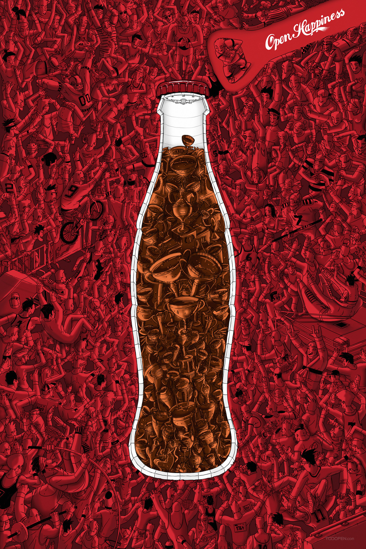 可口可乐碳酸饮料平面广告海报设计欣赏-05