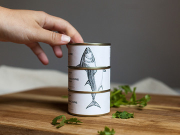 沙丁鱼罐头食品包装设计作品欣赏