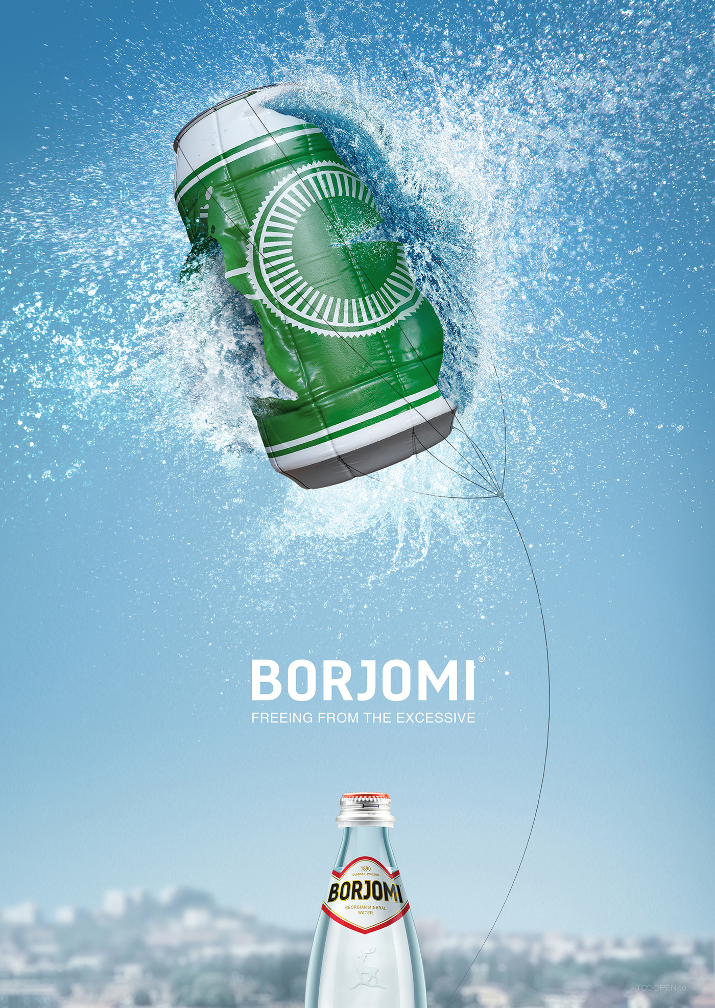 BORJOMI饮品创意合成广告海报作品欣赏-02