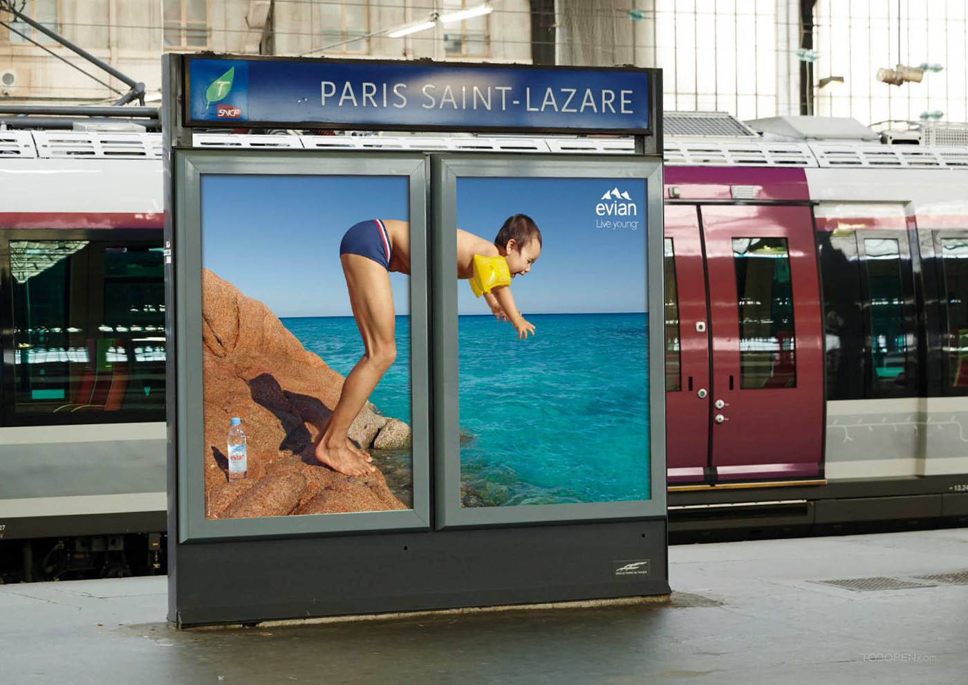 法国依云矿泉水创意平面广告海报设计欣赏-07