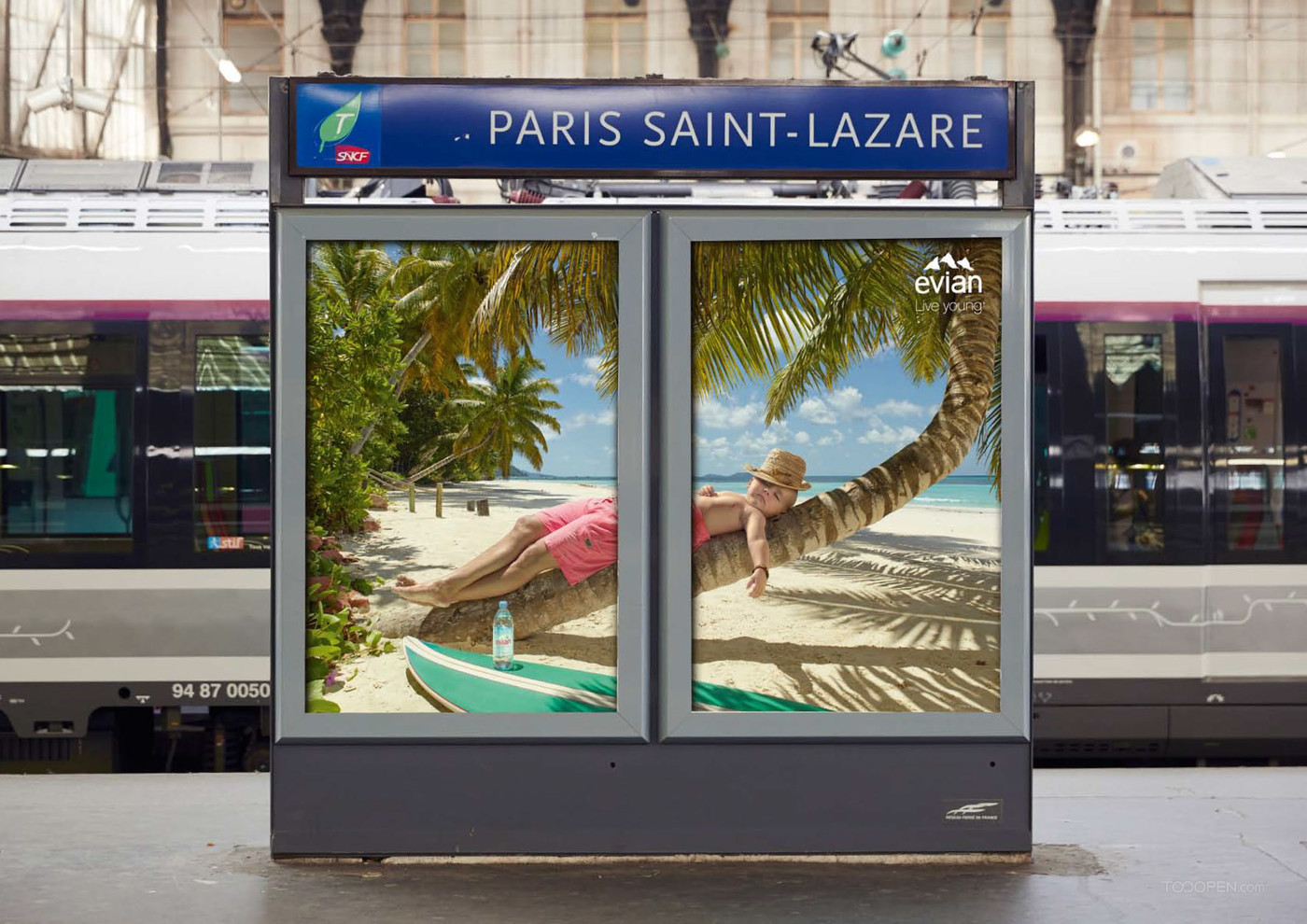 法国依云矿泉水创意平面广告海报设计欣赏-08
