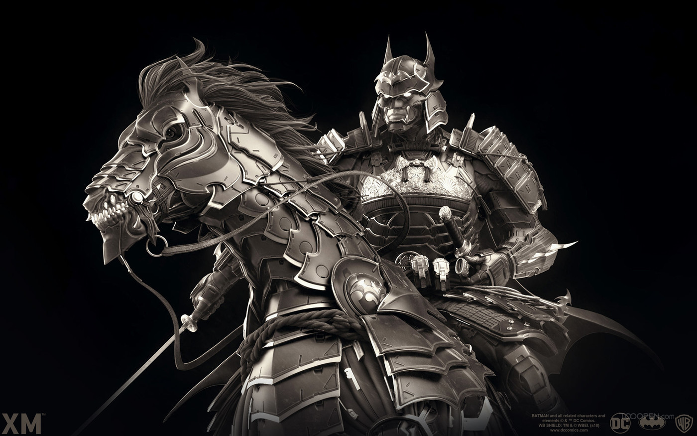 骑着战马的盔甲武士动漫设计欣赏-01