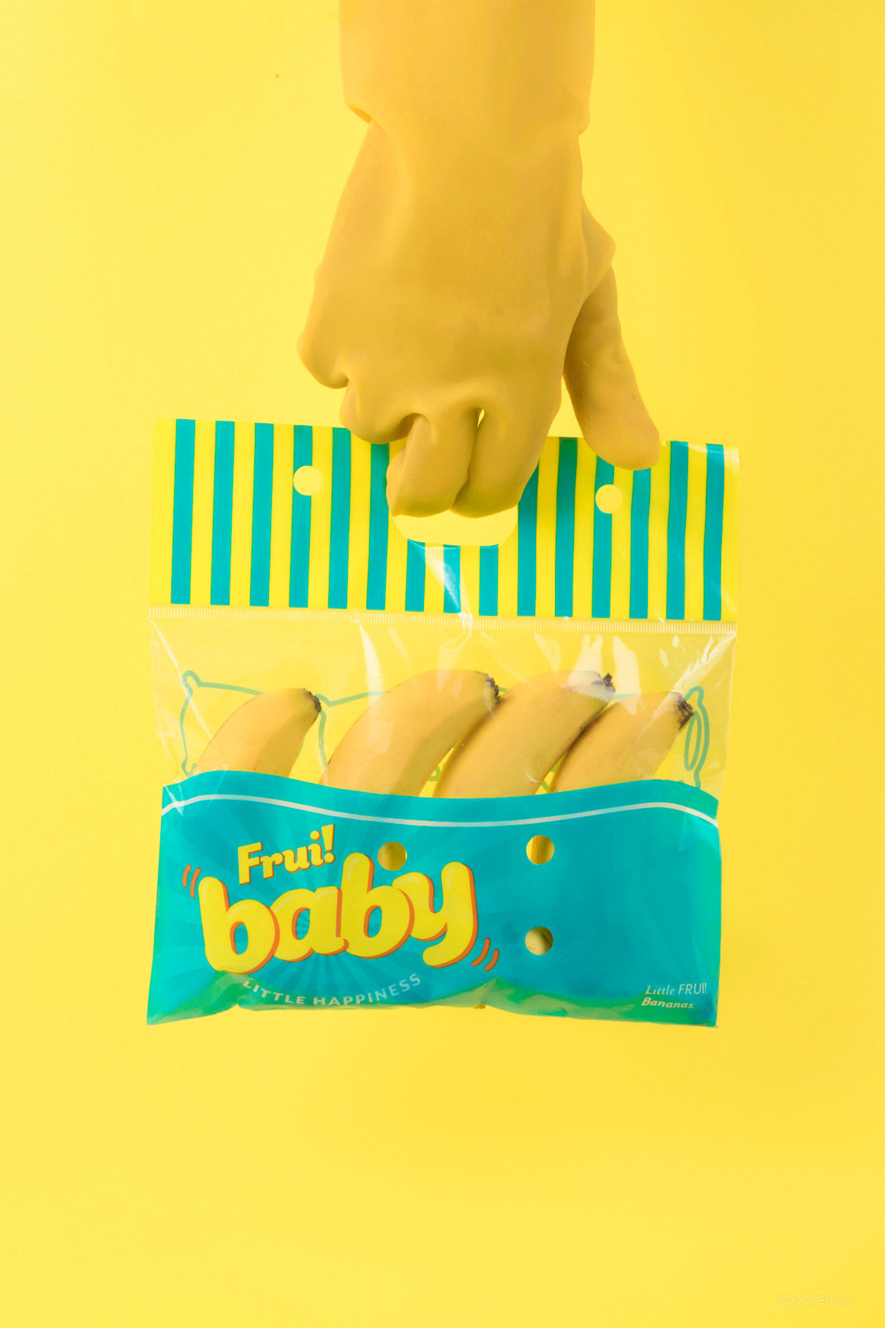 香蕉自由新鲜水果食品包装设计作品欣赏-04