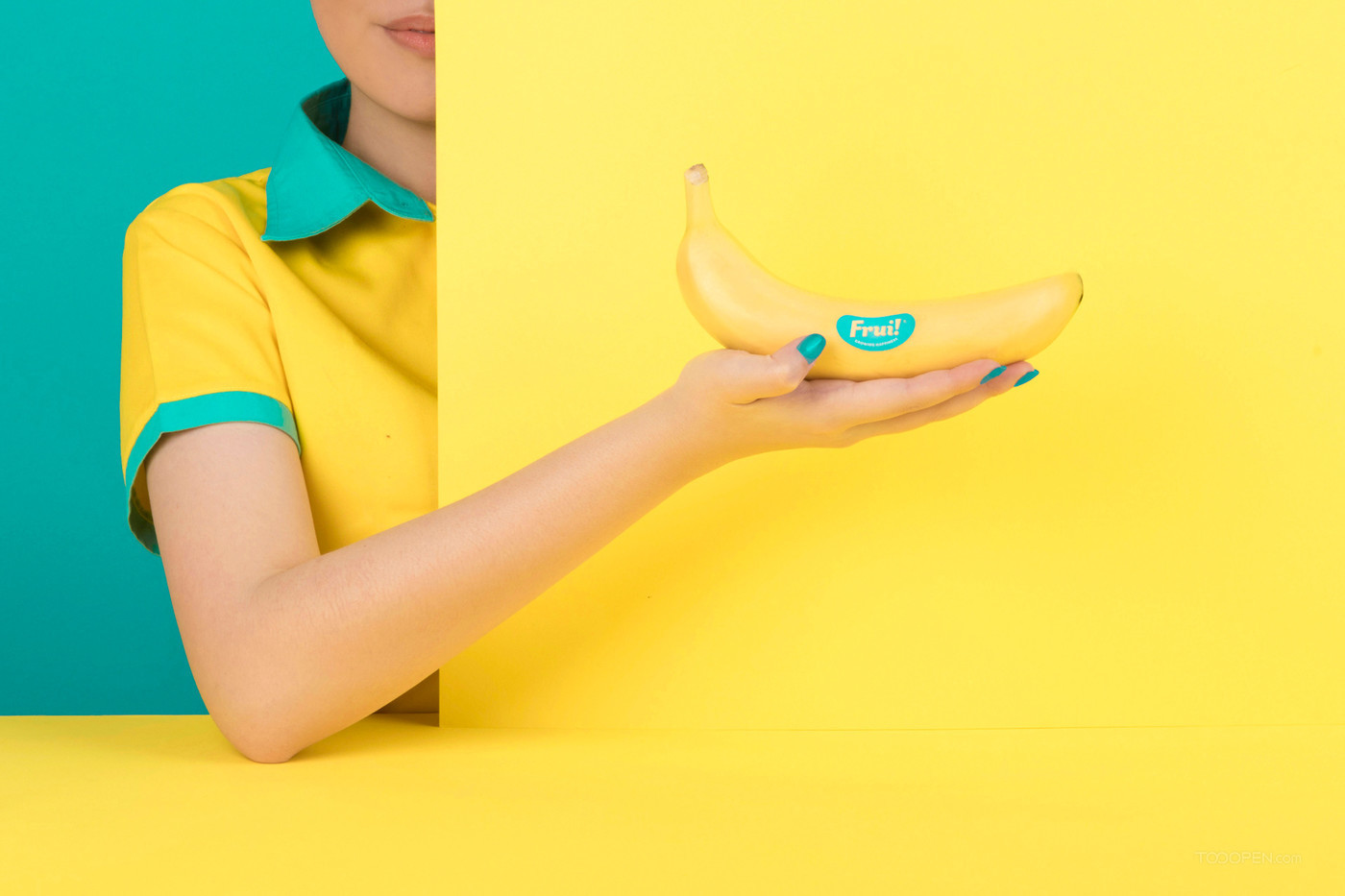 香蕉自由新鲜水果食品包装设计作品欣赏-06