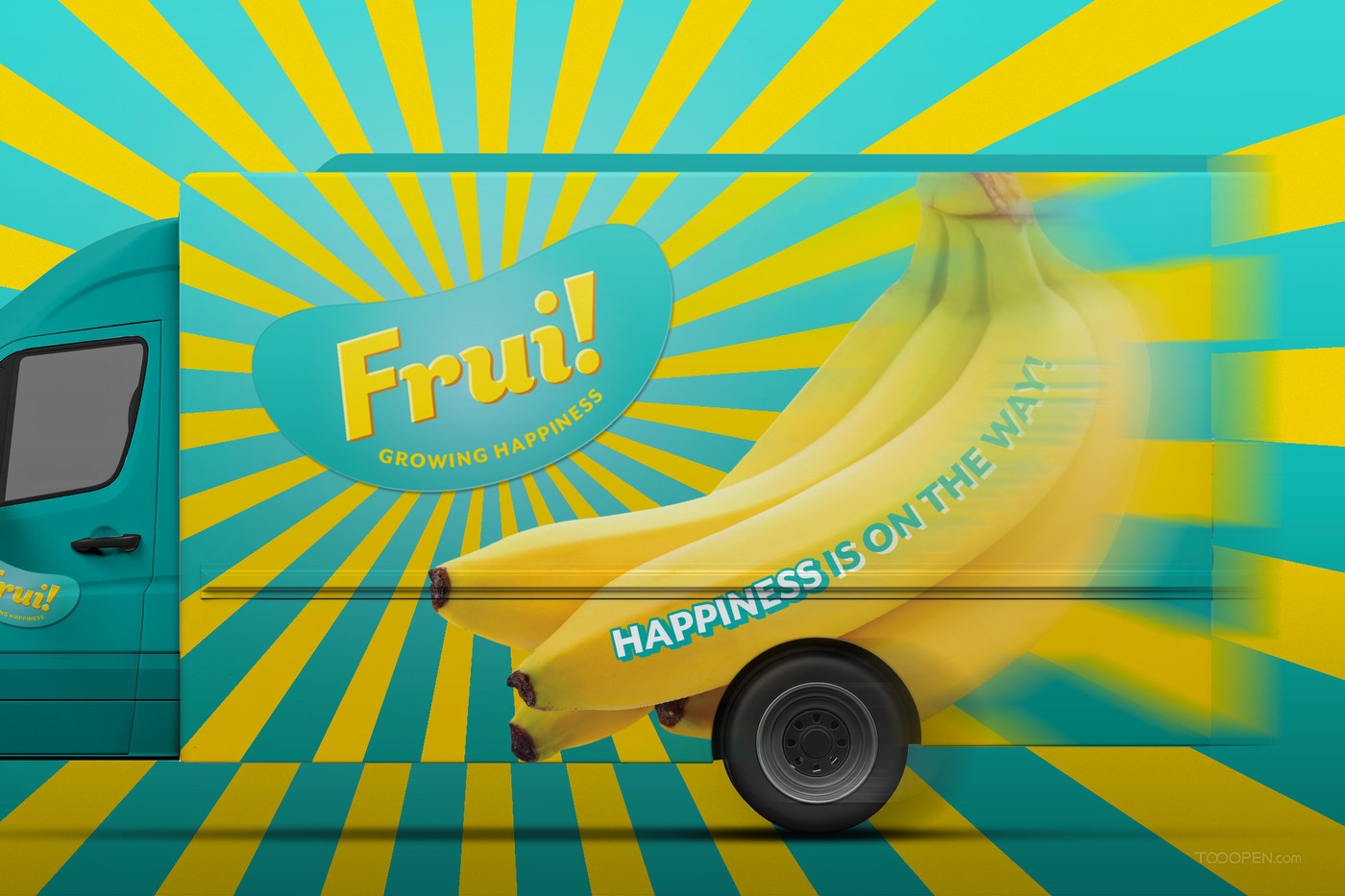 香蕉自由新鲜水果食品包装设计作品欣赏-15