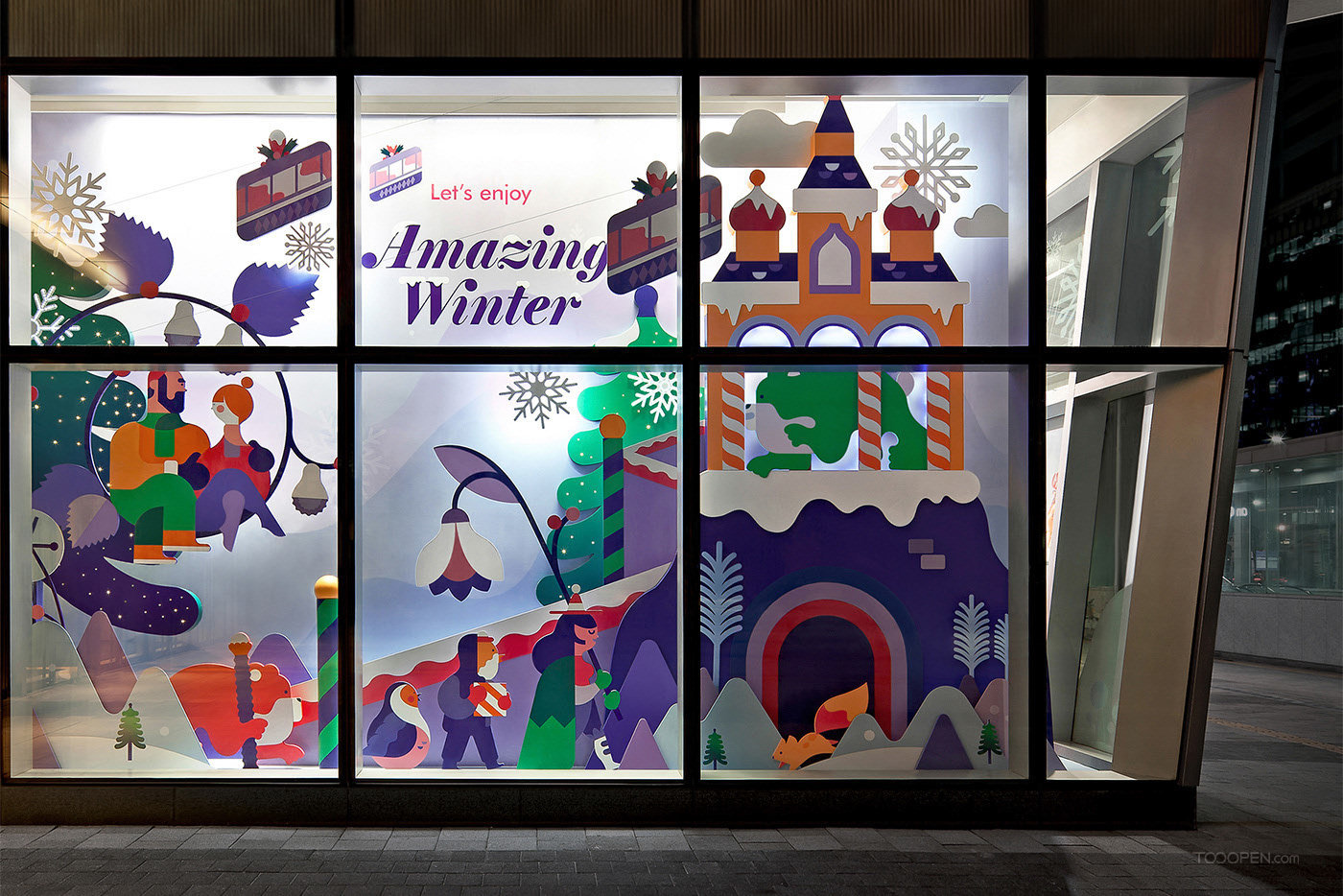 乐天购物中心2016年冬季活动展示设计图片-09