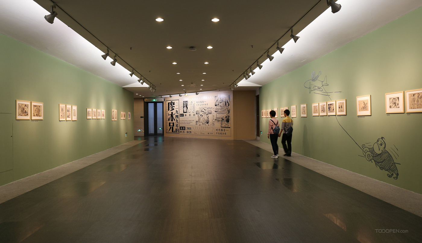 廖冰兄漫畫作品展覽展示設(shè)計(jì)欣賞-06