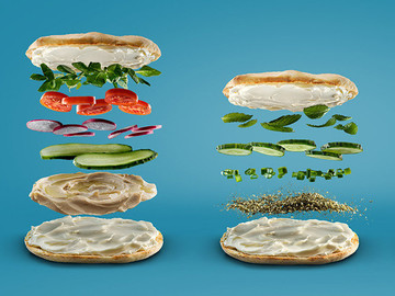 田园汉堡包创意美食摄影图片
