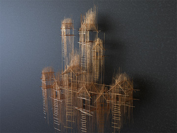 3D创意建筑插画作品欣赏