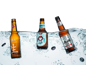 冰镇啤酒产品广告摄影图片