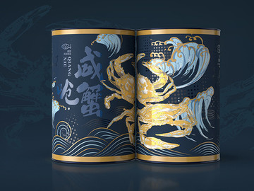 国产海鲜干货美食产品包装设计图片欣赏